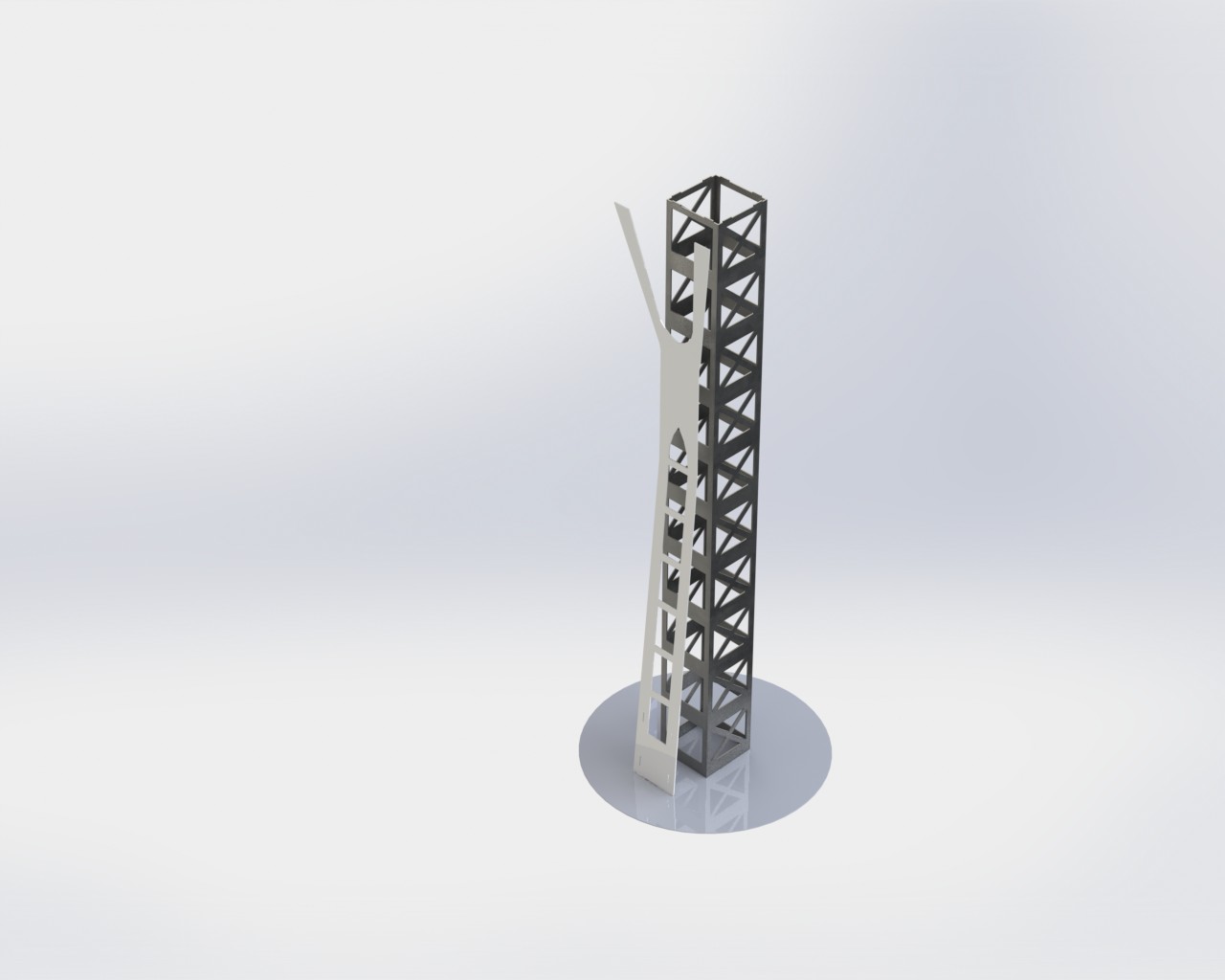 西雅图太空针塔，钣金拼图，3D拼图，metalcraft设计